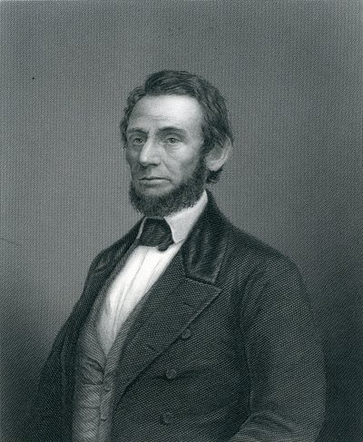 Abraham Lincoln, gravert av H. C. Balding, 1800-tallet av English School