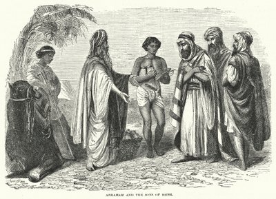 Abraham og Hets sønner (gravering) av English School
