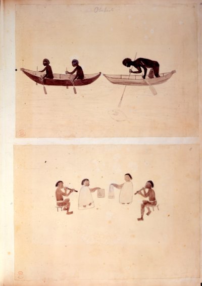 Add.15508 fol.10 Aborigines fishing, fra 
