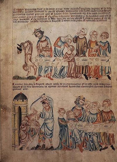 Legg til 47682 f.21v Salome danser foran Herodes og døperen Johannes død, fra 