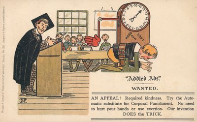 Addled Ads-postkort av English School