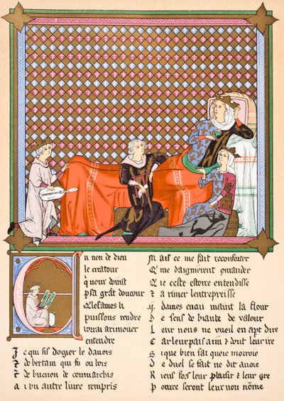 Adenez, kongen av minstrelene, 1878 av English School
