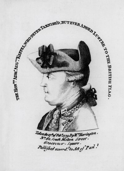Admiral Augustus Keppel av English School