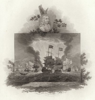 Admiral Blake beseiret nederlenderne under Van Tromp av English School