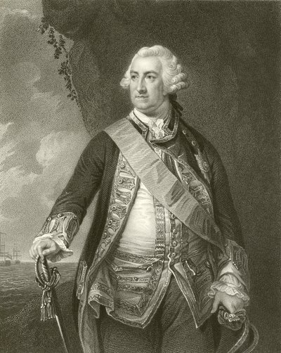 Admiral Lord Hawke av English School