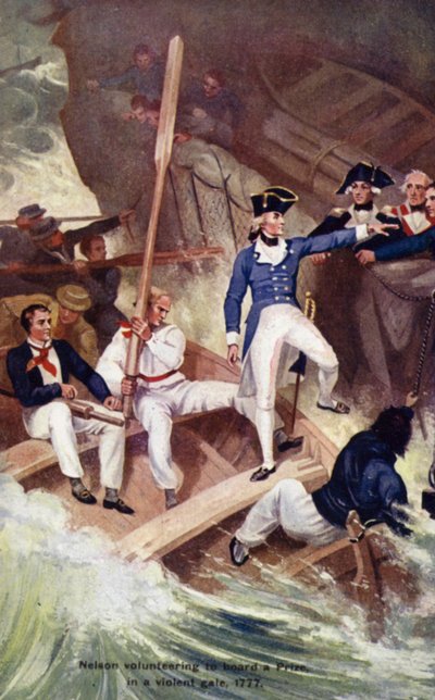 Admiral Lord Nelson (fargelitografi) av English School
