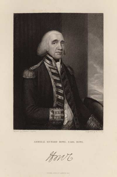 Admiral Richard Howe av English School