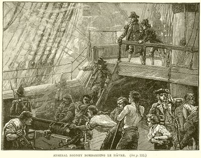 Admiral Rodney bombarderer Le Havre av English School
