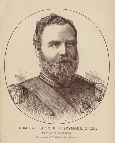 Admiral Sir FBP Seymour, GCB, nå Lord Alcester (gravering) av English School