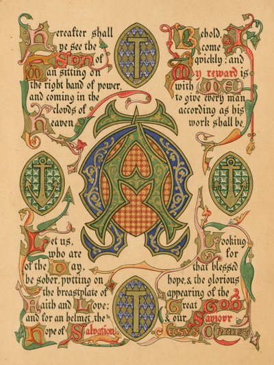 Advent (farge litho) av English School