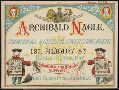 Annonse for Archibald Neagle, reklameagent av English School
