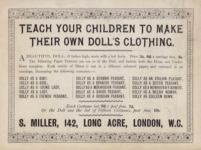 Annonse (litho) av English School