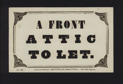 Annonse: Et frontloft til leie (type) av English School
