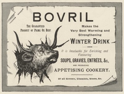 Annonse, Bovril (gravering) av English School