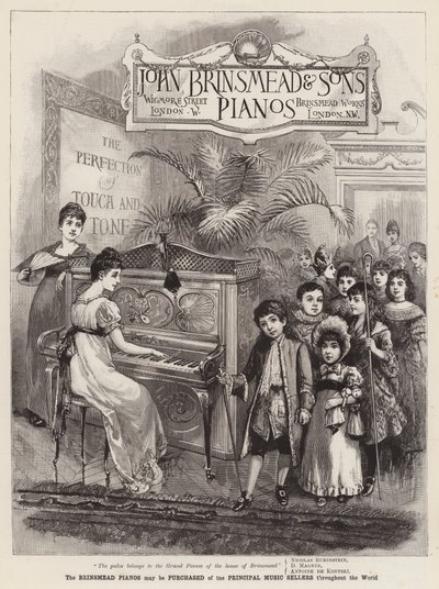 Annonse, Brinsmead Pianos av English School