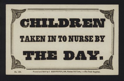 Annonse: Barn tatt inn til sykepleier hver dag (type) av English School
