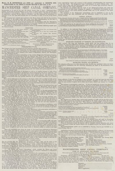 Annonse, Manchester Ship Canal Company (gravering) av English School