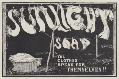 Annonse, Sunlight Soap (gravering) av English School