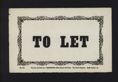 Annonse: To Let (type) av English School
