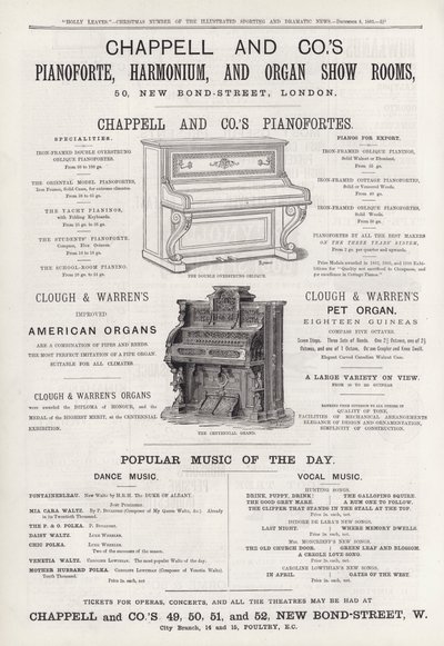 Annonse for Chappell og Co