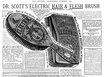 Annonse for Dr Scotts Electric Hair and Flesh Brush av English School