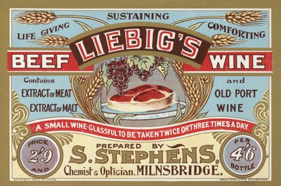 Annonse for Liebigs Beef Wine av English School