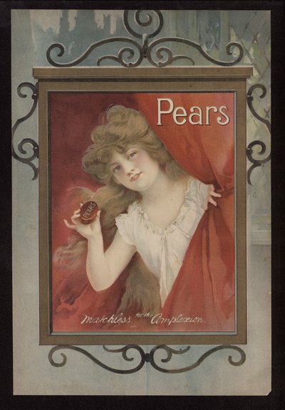 Annonse for Pears såpe (farge litho) av English School