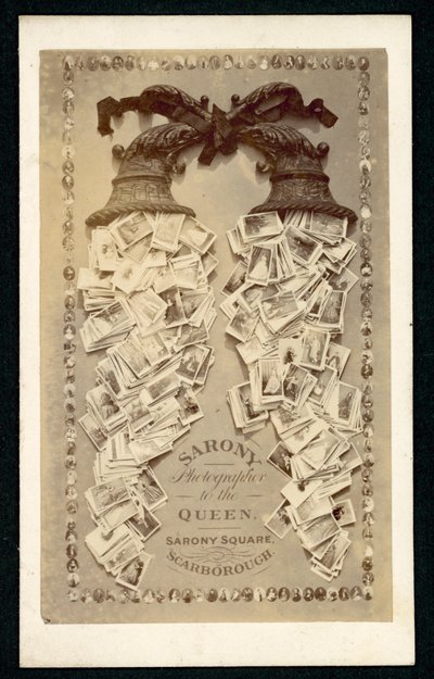 Annonse for Sarony, fotograf til dronningen, Scarborough, Yorkshire (litho) av English School