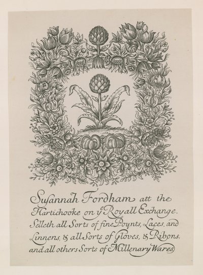 Annonse for Susannah Fordham av English School
