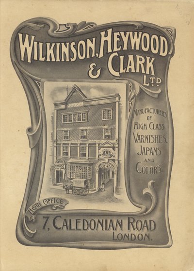 Annonse for Wilkinson, Heywood & Clark Ltd (litho) av English School