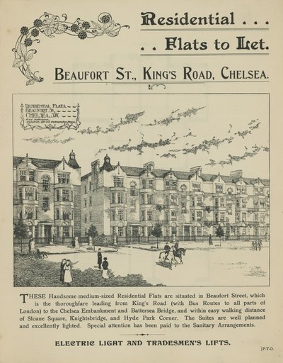 Annonse for utleie av boligleiligheter av English School