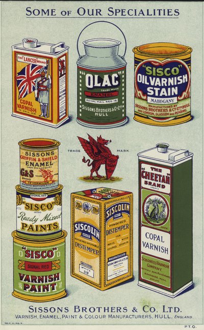 Annonsespredning for Sissons Brothers & Co Limited av English School