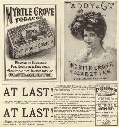 Reklame spredte seg fra The Graphic Christmas Number 1896 av English School