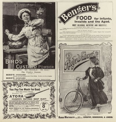 Reklame spredte seg fra The Graphic Christmas Number 1896 av English School