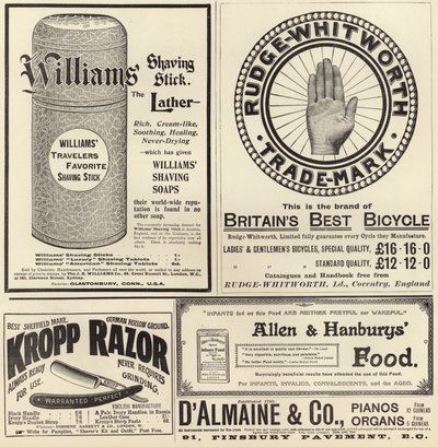 Reklame spredte seg fra The Graphic Christmas Number 1897 av English School