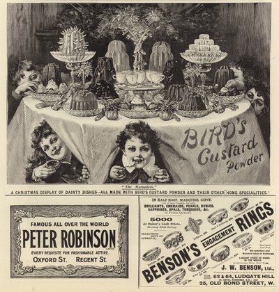 Reklame spredte seg fra The Graphic Christmas Number 1897 av English School