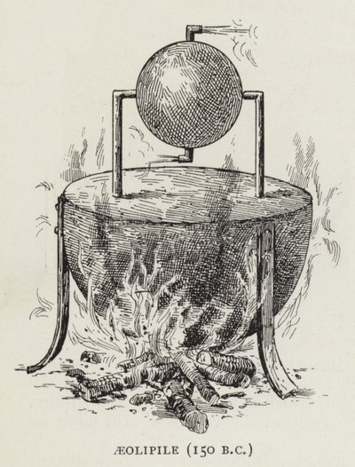 Aeolipile (150 f.Kr.) (lito) av English School
