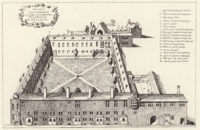 Luftfoto av Gresham College i City of London av English School