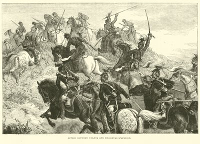 Affære mellom Uhlans og Chasseurs dAfrique, august 1870 av English School