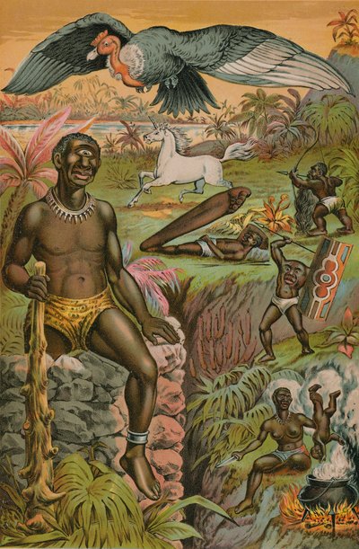 Afrikansk overtro illustrert av English School