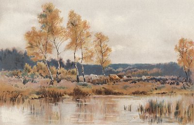Etter oktobers bitende frost (chromolitho) av English School