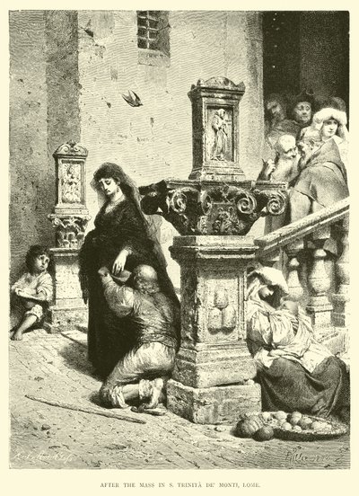 Etter messen i S Trinita de Monti, Roma av English School