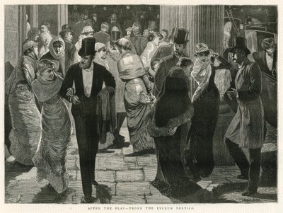Etter stykket - under Lyceum Portico av English School