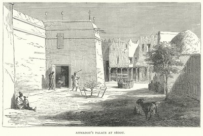 Ahmadous palass ved Segou (gravering) av English School