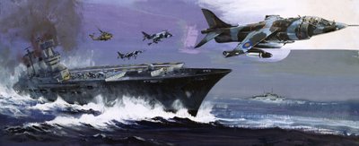 Hangarskip og jetfly av English School