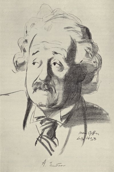 Albert Einstein , tyskfødt fysiker av English School