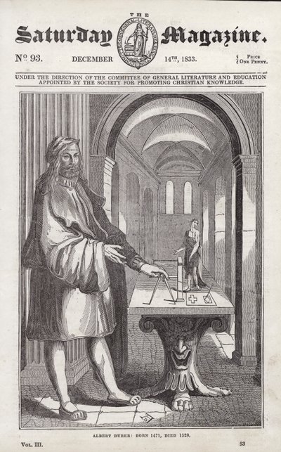 Albert eller Albrecht Durer (gravering) av English School