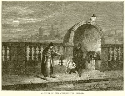 Alkovene til Old Westminster Bridge av English School