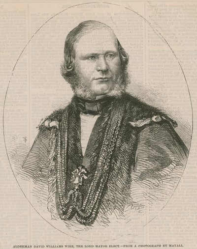 Alderman David Williams Wire, den valgte Lord Mayor av English School