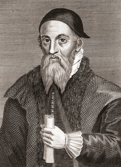 Alexander Erskine av Gogar, ca. 1521-1592. Skotsk laird og keeper av James VI av Skottland på Stirling Castle. Fra Iconographia Scotica eller Portraits of Illustrious Persons of Scotland, utgitt 1797. av English School
